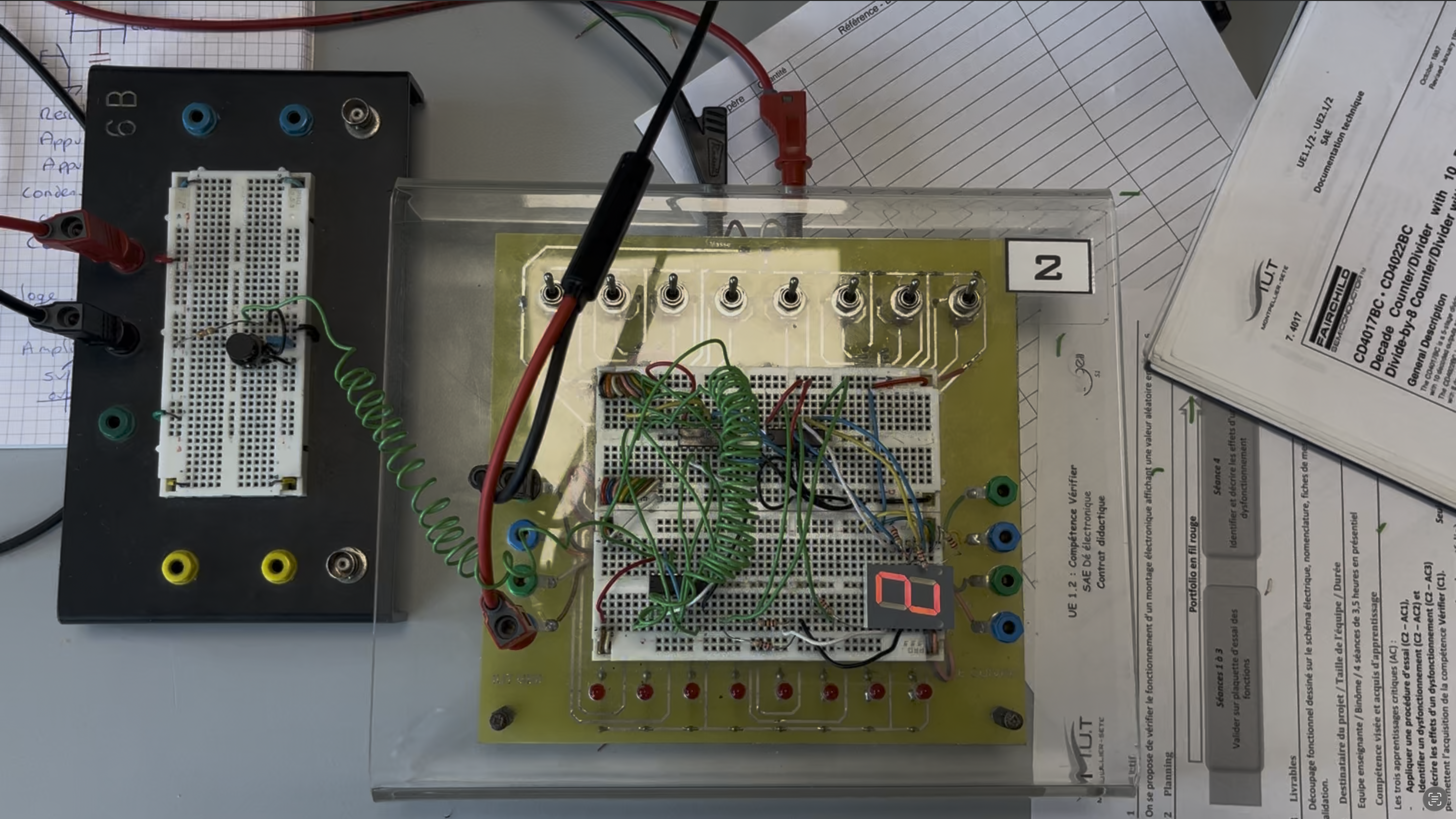 Carte du dé électronique